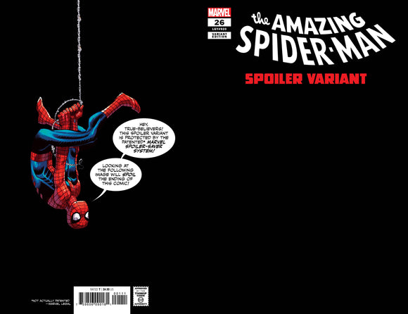 AMAZING SPIDER-MAN 26 GARY FRANK SPOILER VARIANT (05/31/2023)[WHERE IS CHUCK?]