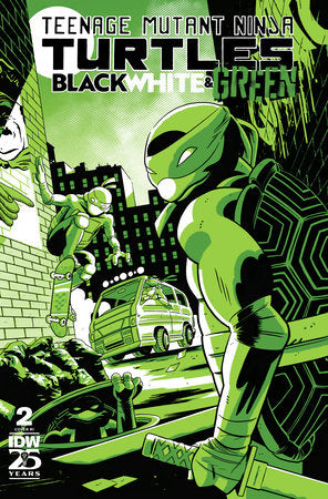 Teenage Mutant Ninja Turtles: Black, White, and Green #2 Variant RI (10) (Boss F oil Variant) (EST 06/19/2024)