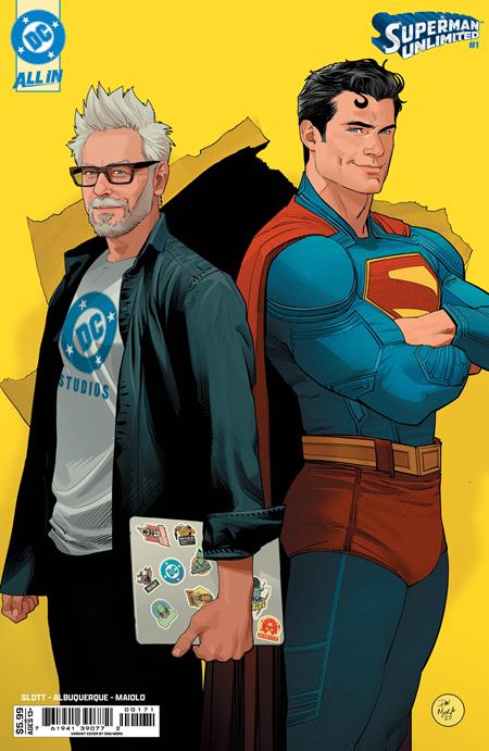 SUPERMAN UNLIMITED #1 CVR F DAN MORA JAMES GUNN CAMEO CARD STOCK VAR (05/21/2025) NM