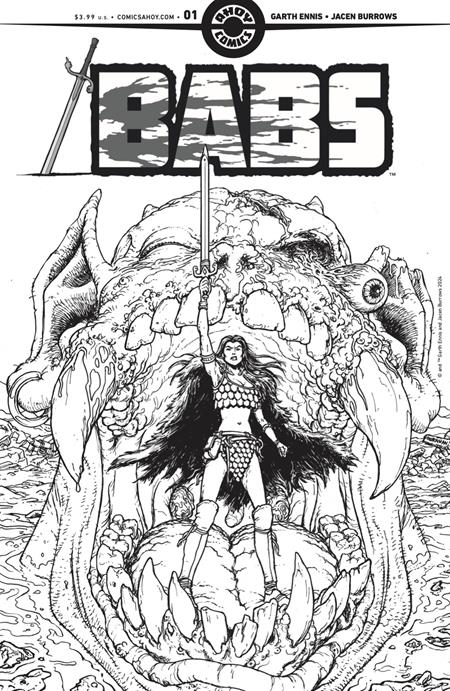 BABS #1 (OF 6) CVR D INC 1:4 CHRIS BURNHAM LINE ART VAR (MR) (08/14/2024)