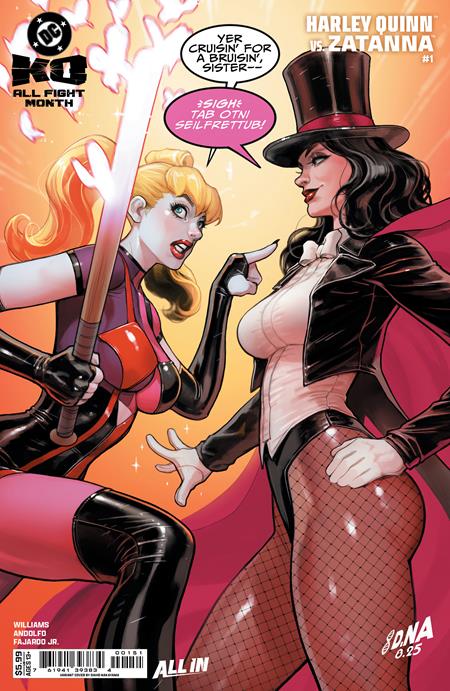 DC K.O. HARLEY QUINN VS ZATANNA #1 (ONE SHOT) CVR E DAVID NAKAYAMA CARD STOCK VAR (EST 12/17/2025)