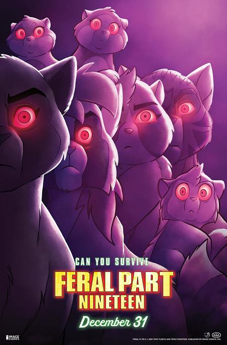 FERAL #19 CVR B TONY FLEECS & TRISH FORSTNER MOVIE POSTER HOMAGE VAR (EST 12/31/2025)