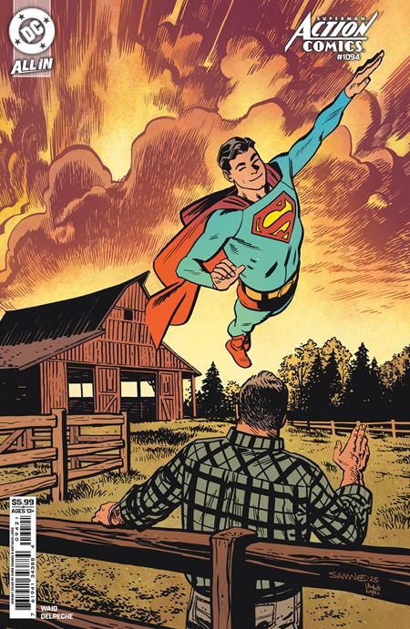 ACTION COMICS #1094 CVR B CHRIS SAMNEE CARD STOCK VAR (EST 01/14/2026)