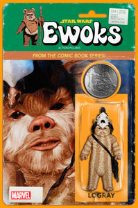 STAR WARS: EWOKS #4 JOHN TYLER CHRISTOPHER ACTION FIGURE VARIANT (EST 01/29/2025)