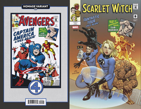 SCARLET WITCH #8 MARCUS TO FANTASTIC FOUR HOMAGE VARIANT (EST 01/22/2025)