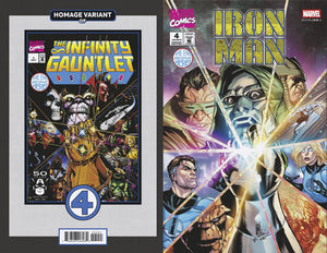 IRON MAN #4 STEFANO CASELLI FANTASTIC FOUR HOMAGE VARIANT (EST 01/22/2025)