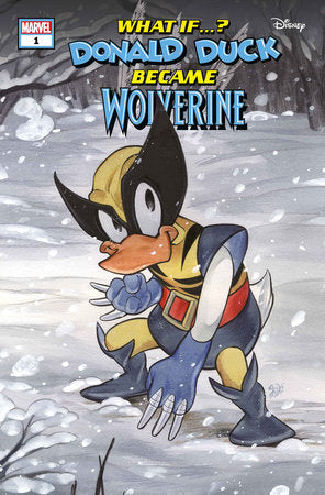 MARVEL & DISNEY: WHAT IF...? DONALD DUCK BECAME WOLVERINE #1 PEACH MOMOKO VARIANT (07/31/2024)