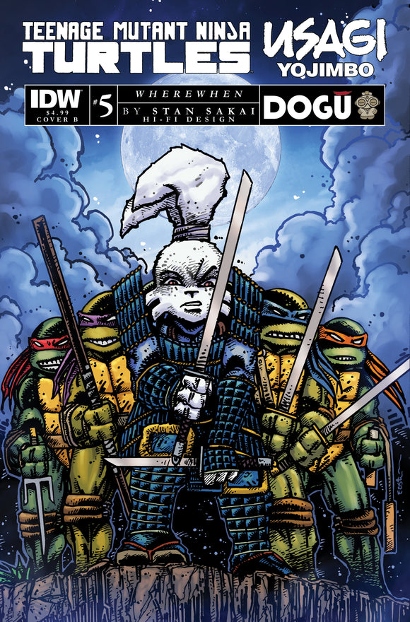 Teenage Mutant Ninja Turtles/Usagi Yojimbo: WhereWhen #5 Variant B (Eastman) (07/26/2023)