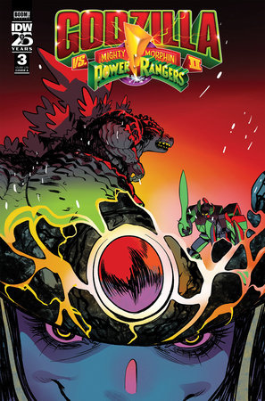 Godzilla Vs. The Mighty Morphin Power Rangers II #3 Cover A (Rivas) (06/26/2024)