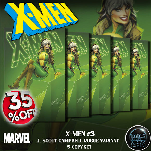 X-MEN #3 J. SCOTT CAMPBELL ROGUE VARIANT (5-COPY BUNDLE) (EST 08/28/2024)