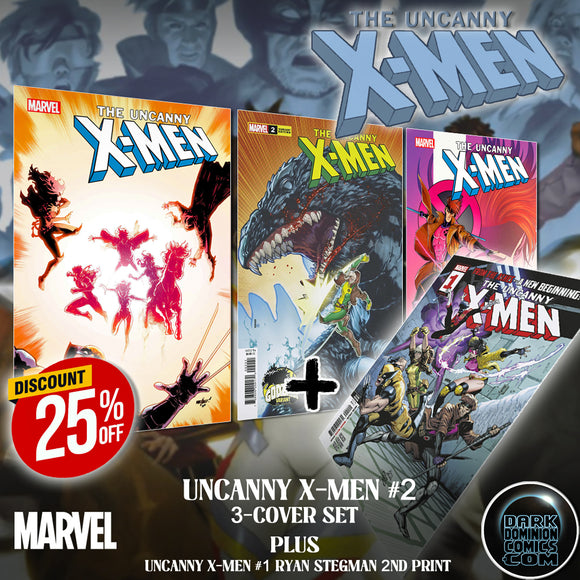 UNCANNY X-MEN #2 (3-COPY BUNDLE + UNCANNY X-MEN #1 2ND PRINT) (EST 09/11/2024)