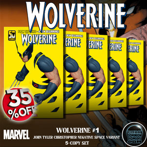 WOLVERINE #1 JOHN TYLER CHRISTOPHER NEGATIVE SPACE VARIANT (5-COPY BUNDLE) (EST 09/11/2024)