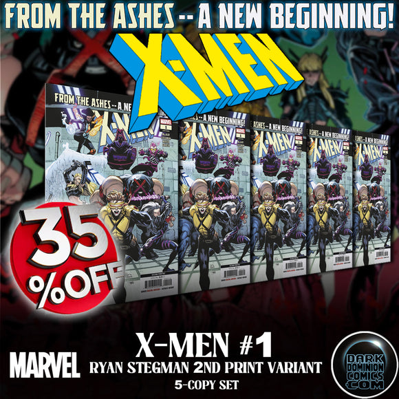 X-MEN #1 RYAN STEGMAN 2ND PRINTING VARIANT (5-COPY BUNDLE) (EST 08/14/2024)