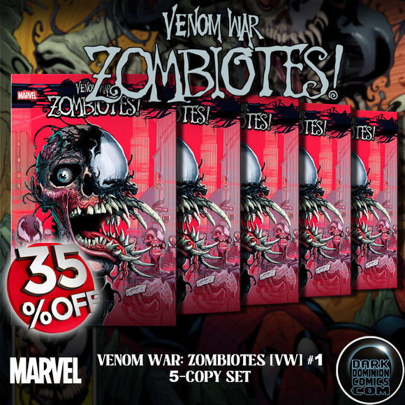 VENOM WAR: ZOMBIOTES #1 [VW] (5-COPY BUNDLE) (EST 08/28/2024)