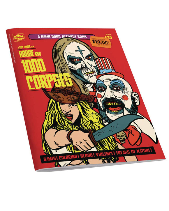 HOUSE OF 1000 CORPSES ACTIVITY BOOK BY FRIGHT RAGS (NET) (EST 07/31/2024)