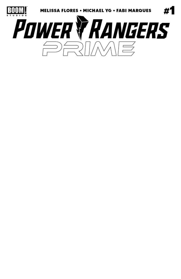 POWER RANGERS PRIME #1 CVR E BLANK SKETCH (C: 1-0-0) (EST 11/13/2024)