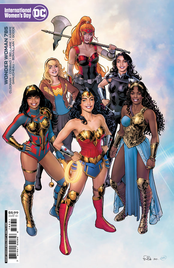 WONDER WOMAN #785 CVR C NICOLA SCOTT INTERNATIONAL WOMENS DAY CARD STOCK VAR (TRIAL OF THE AMAZONS) (03/15/2022)