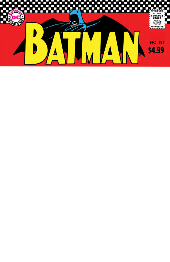 BATMAN #181 FACSIMILE EDITION CVR C BLANK VAR (05/02/2023)
