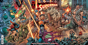 DEATH OF SUPERMAN 30TH ANNIVERSARY SPECIAL #1 (ONE-SHOT) CVR A DAN JURGENS & BRETT BREEDING GATEFOLD COVER (11/08/2022)