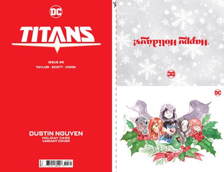 TITANS #5 CVR D DUSTIN NGUYEN DC HOLIDAY CARD SPECIAL EDITION VAR (11/21/2023)