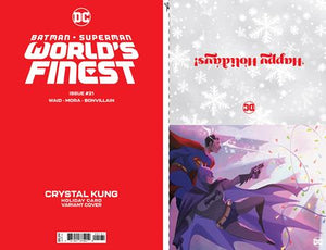 BATMAN SUPERMAN WORLDS FINEST #21 CVR C CRYSTAL KUNG DC HOLIDAY CARD SPECIAL EDITION VAR (11/21/2023)