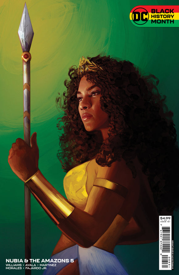 NUBIA AND THE AMAZONS #5 (OF 6) CVR C ALEXIS FRANKLIN BLACK HISTORY MONTH CARD STOCK VAR (02/15/2022)