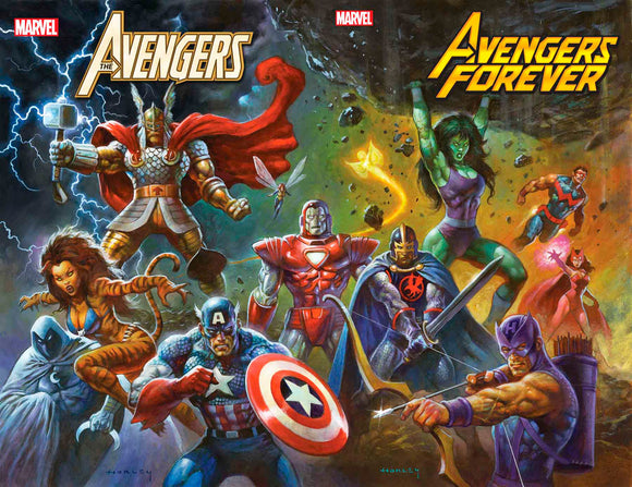 AVENGERS 64 HORLEY 80'S AVENGERS ASSEMBLE CONNECTING VARIANT (01/04/2023)