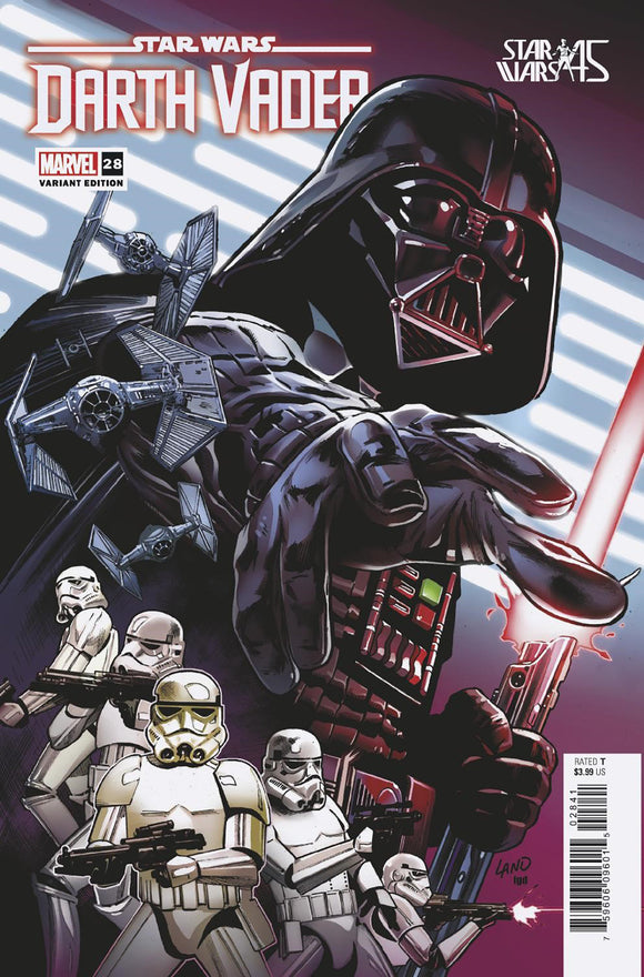 STAR WARS: DARTH VADER 28 LAND NEW HOPE 45TH ANNIVERSARY VARIANT (10/19/2022)