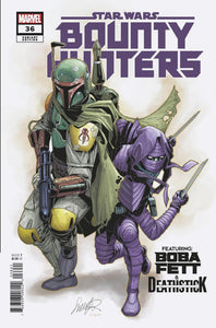 STAR WARS: BOUNTY HUNTERS 36 SALVADOR LARROCA  BOBA FETT & DEATH STICK VARIANT (07/12/2023)