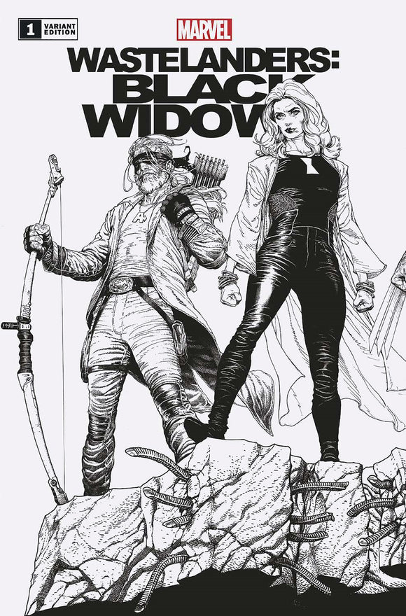 WASTELANDERS: BLACK WIDOW 1 MCNIVEN CONNECTING BLACK AND WHITE PODCAST VARIANT (01/12/2022)