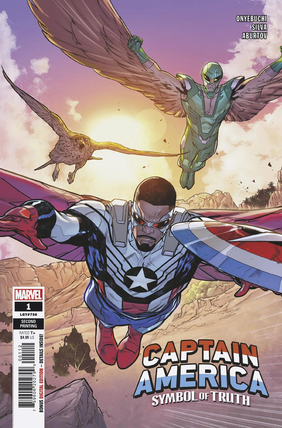 CAPTAIN AMERICA: SYMBOL OF TRUTH 1 SILVA 2ND PRINTING VARIANT (06/29/2022)