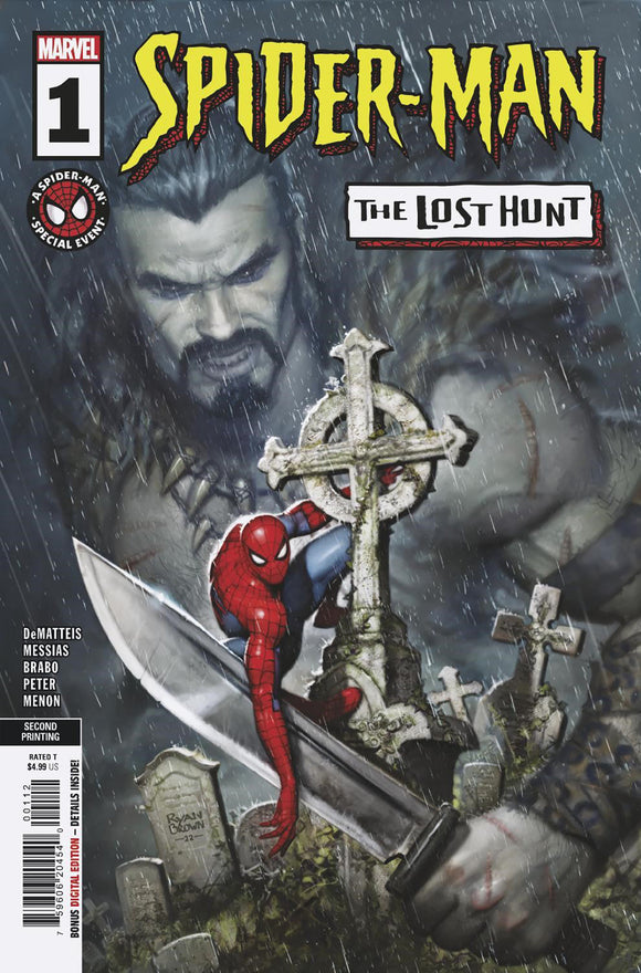 SPIDER-MAN: THE LOST HUNT 1 RYAN BROWN 2ND PRINTING VARIANT (01/04/2023)