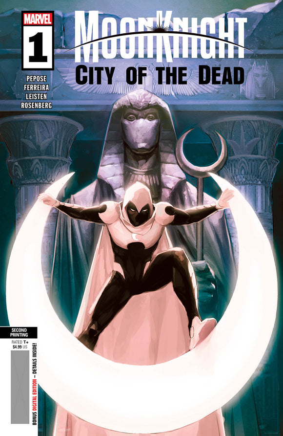 MOON KNIGHT: CITY OF THE DEAD 1 ROD REIS 2ND PRINTING VARIANT (08/30/2023)