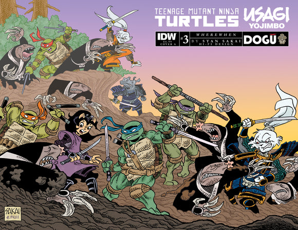 Teenage Mutant Ninja Turtles/Usagi Yojimbo: WhereWhen #3 Cover A (Sakai) (05/24/2023)