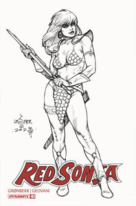 SDCC 2023 RED SONJA 2023 #1 B&W EXC VAR (Net) (07/26/2023)