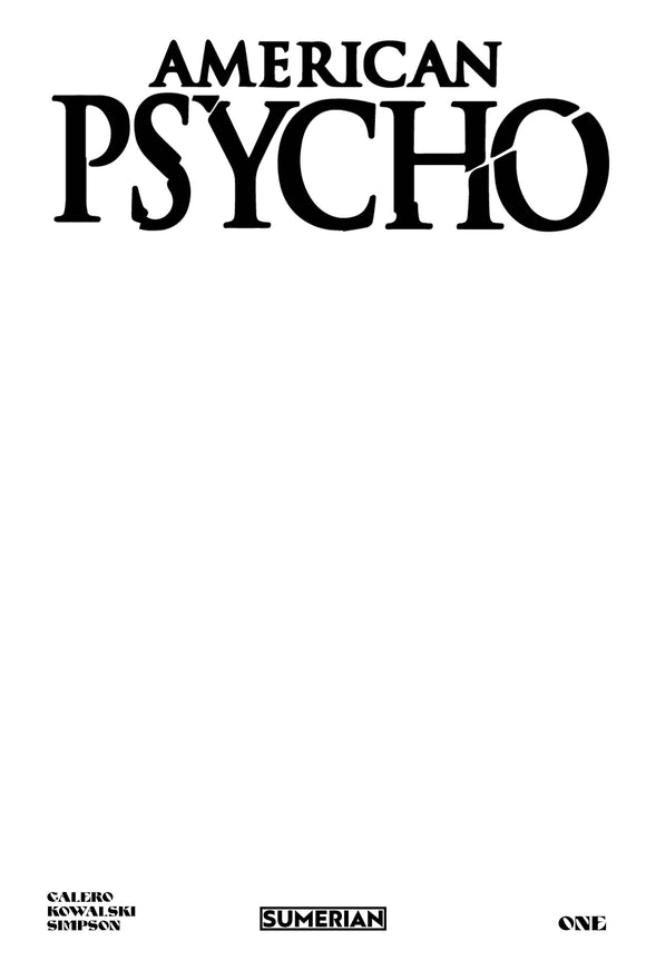 AMERICAN PSYCHO #1 (OF 5) CVR I 2000 LTD SKETCH COVER (MR) (10/11/2023)