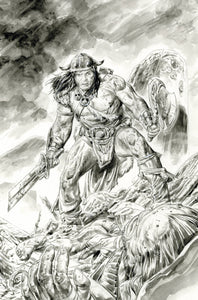 CONAN BARBARIAN #3 FOC BRAITHWAITE B&W INK VIRGIN (MR) (09/27/2023)