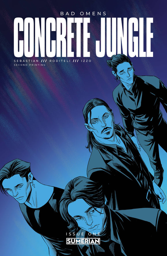 BAD OMENS CONCRETE JUNGLE #1 (OF 4) 2ND PTG (MR) (NOTE: LIMITED TO 5000 COPIES.) (11/01/2023)